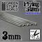 Clear Acrylic Rods 3mm