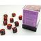 Gemini 12mm D6 Purple-Red/Gold Dice Block