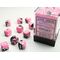 Gemini 12mm D6 Black-Pink/White Dice Block
