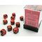 Gemini 12mm D6 Black-Red/Gold Dice Block