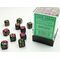 Gemini 12mm D6 Green-Purple/Gold Dice Block