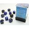 Gemini 12mm D6 Black-Blue/Gold Dice Block
