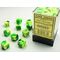 Gemini 12mm D6 Green-Yellow/Silver Dice Block