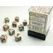Festive 12mm D6 Vibrant/Brown Dice Block