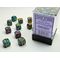 Festive 12mm D6 Mosaic/Yellow Dice Block