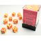 Festive 12mm D6 Sunburst/Red Dice Block
