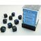Lustrous 12mm D6 Shadow/Gold Dice Block