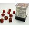 Glitter 12mm D6 Ruby/Gold Dice Block