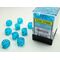 Luminary 12mm D6 Sky/Silver Dice Block