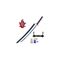 Demon Slayer Kimetsu No Yaiba Replica 1/1 Sword Tanjiro Kamado v2 Fire Breath 74 cm