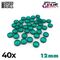 Plastic Gems 12mm - Turquoise