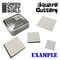 Stainless Steel Squared Cutters