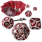 Enhance 7pc Metal RPG Dice (Collector's Edition Red)