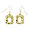 Friends Dangle Earrings Frame (GOLD PLATED)