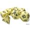 Opaque Pastel Yellow/Black 7-Dice Set