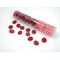 Gaming Glass Stones In Tube - Frosted Crystal Red (40)
