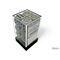 WW2 German Opaque Grey/Black 16mm D6 Dice Block (12)