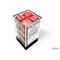 WW2 Japanese Opaque Red/White 16mm D6 Dice Block (12)