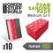 Foam Sanding Pads 600 Grit (Burgundy Color)