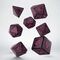 Runic Dice Set Shimmering Black & Magenta