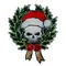 Warhammer 40000: Skull Christmas Wreath Magnet