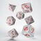 Classic RPG Dice Set Pearl & Red