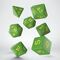 CLASSIC RUNIC DICE SET GREEN&YELLOW