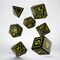Runic Dice Set Black & Yellow