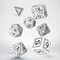 Runic Dice Set White & Black