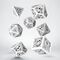 Steampunk Dice Set White & Black